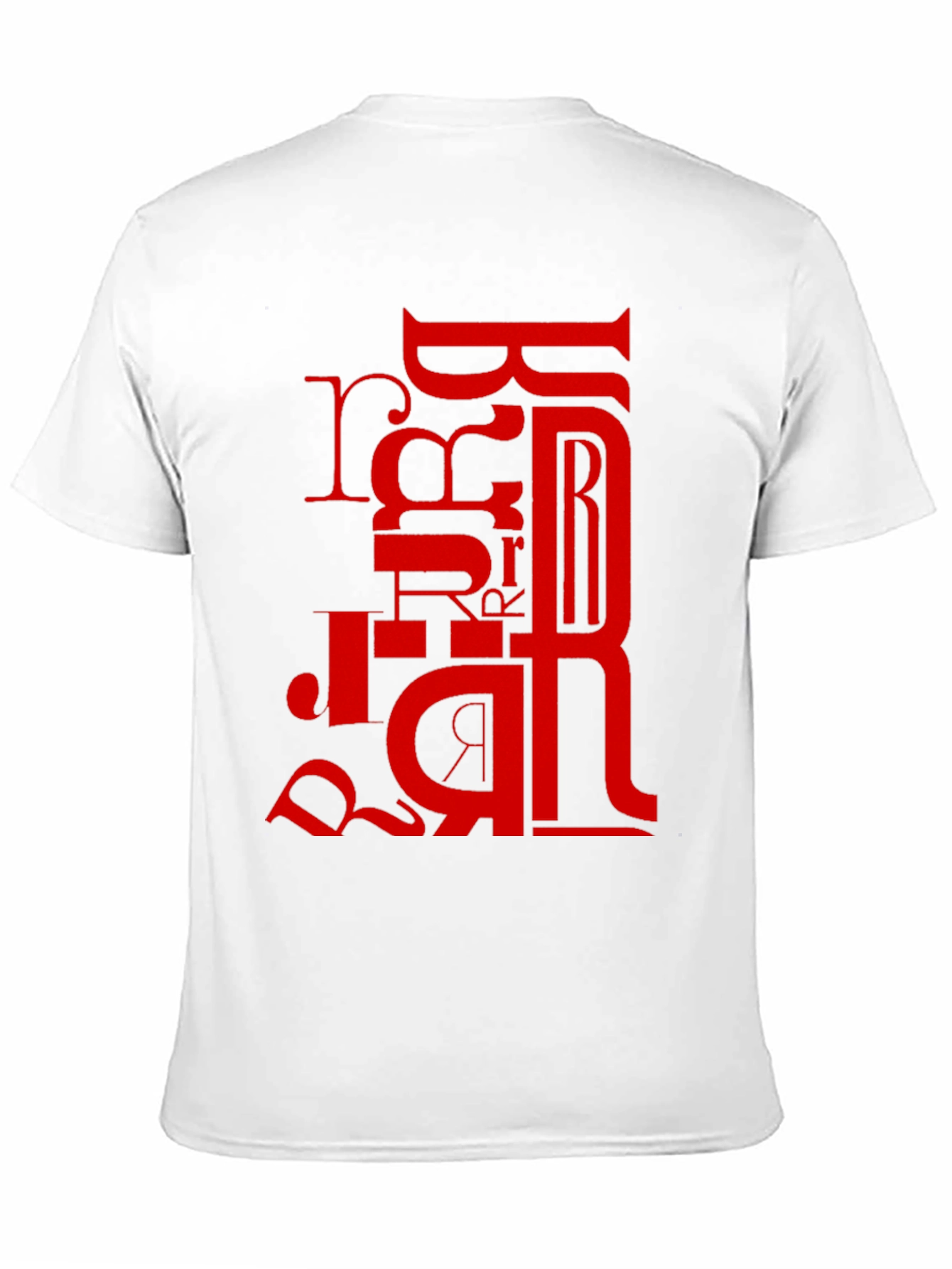 Red Letter Graphic Black T-Shirt