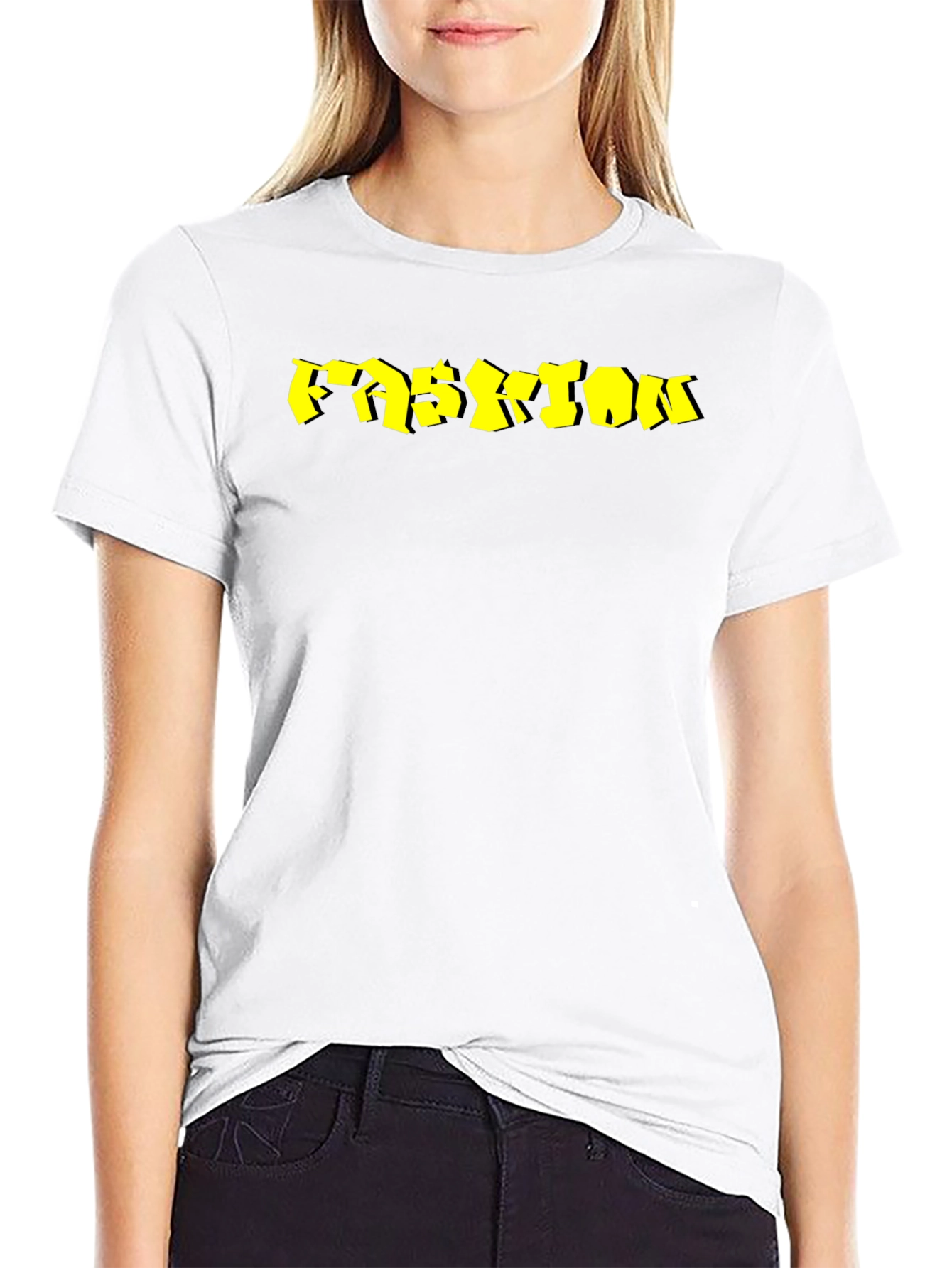 Mens Black Fashion Graphic Tee