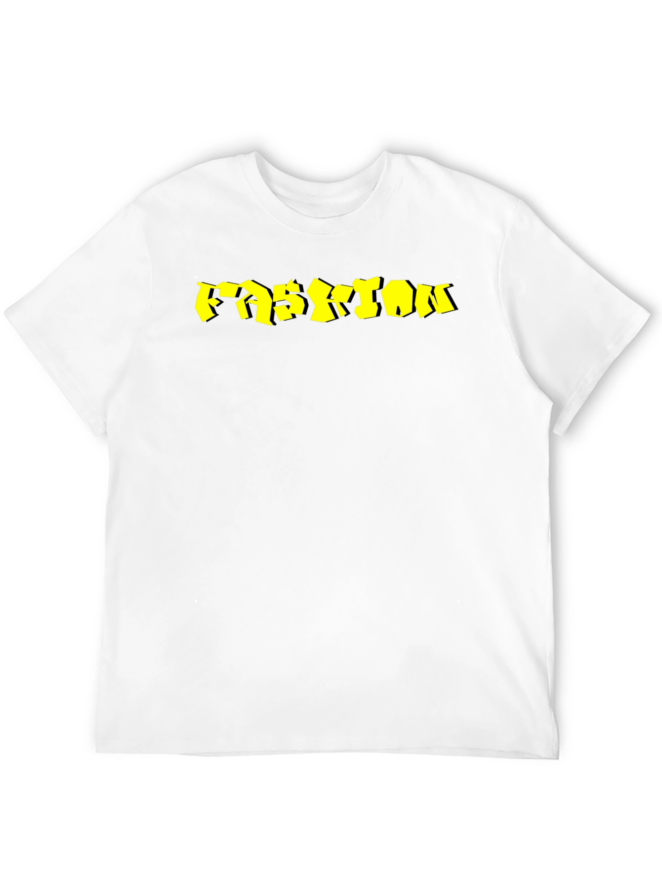 Mens Black Fashion Graphic Tee