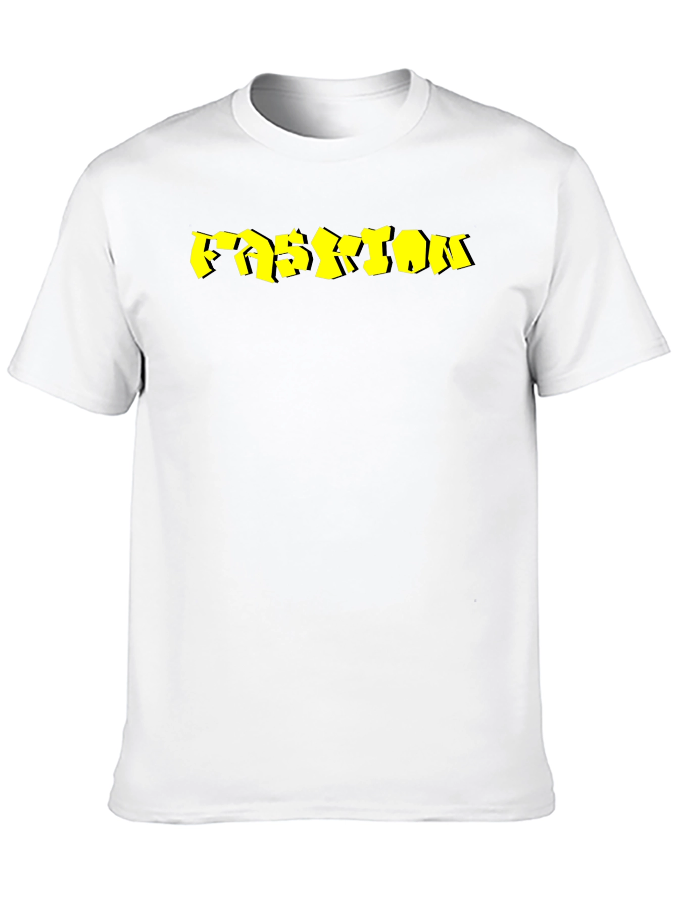 Mens Black Fashion Graphic Tee