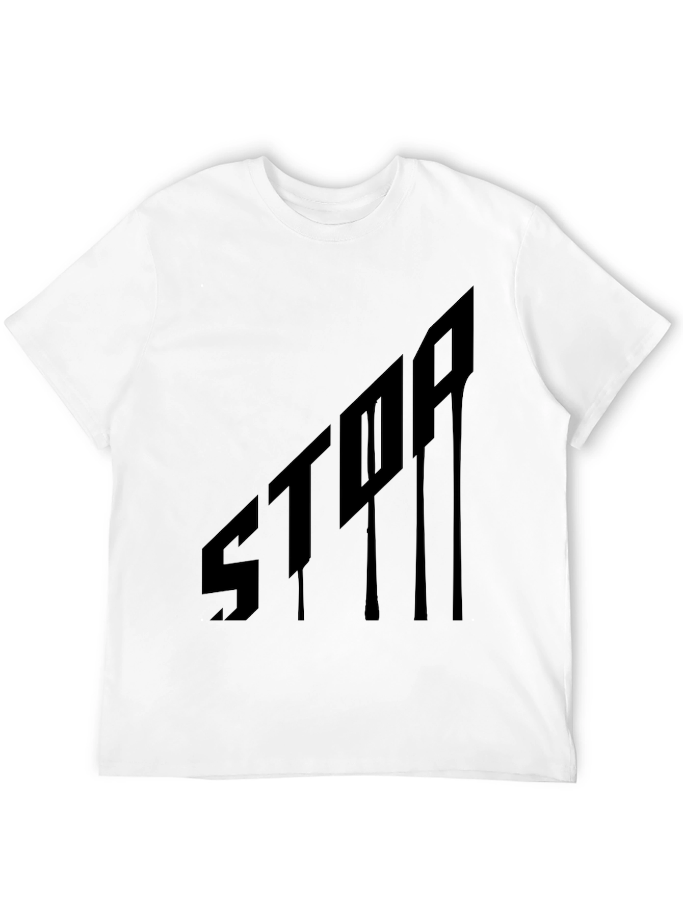 Edgy Black Graphic Tee - Bold Statement Shirt