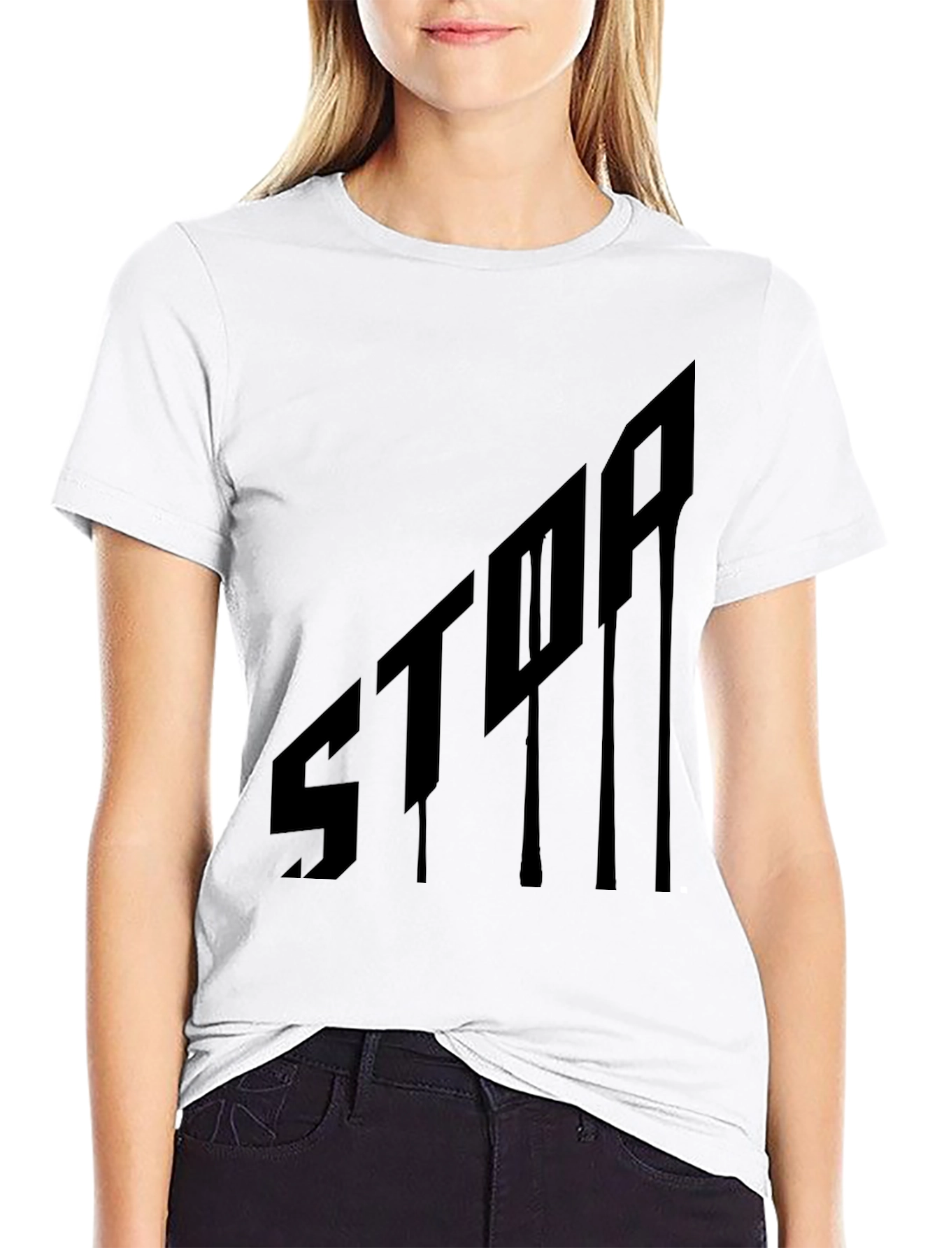 Edgy Black Graphic Tee - Bold Statement Shirt