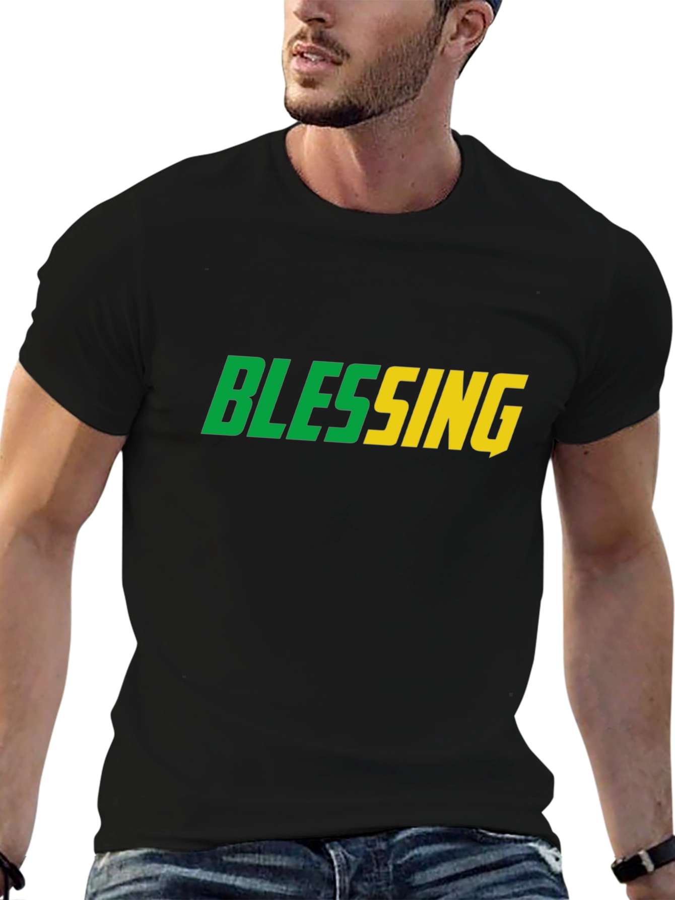 Blessing Graphic Tee - Mens Black T-Shirt