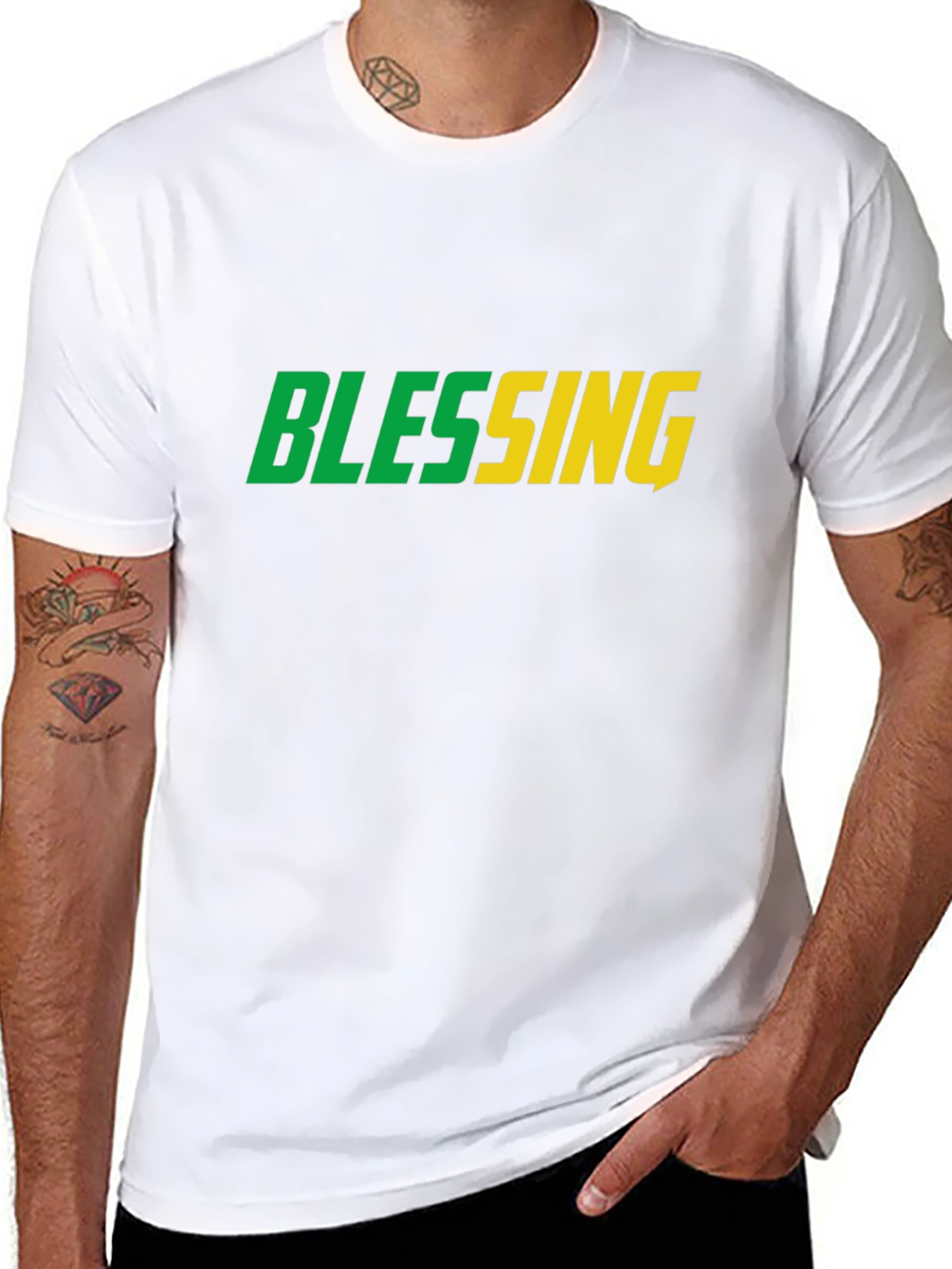 Blessing Graphic Tee - Mens Black T-Shirt