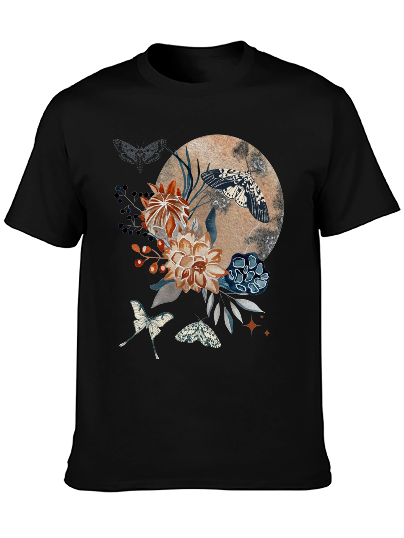 Floral Moth Graphic Tee