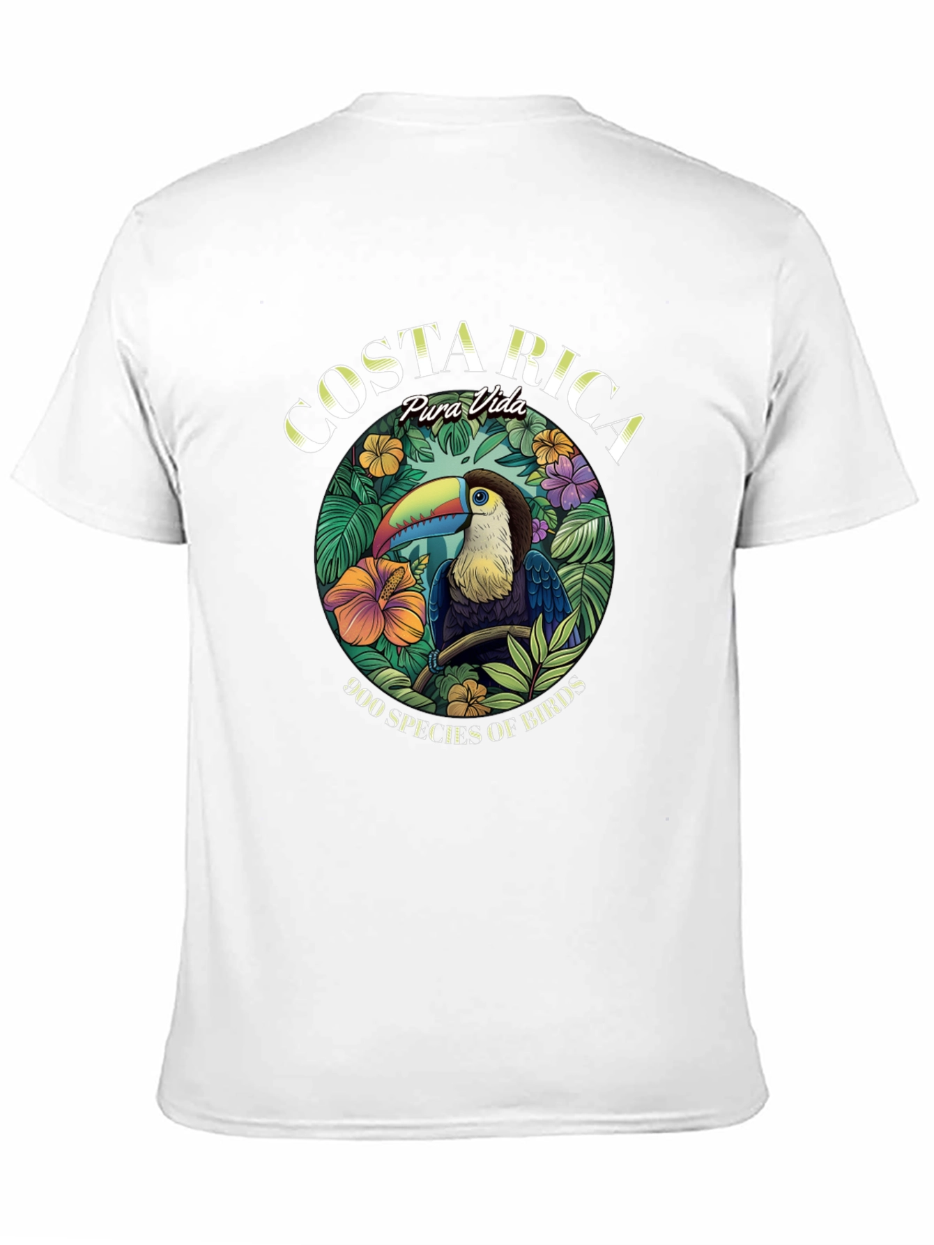 Costa Rica Toucan Graphic Tee - Black