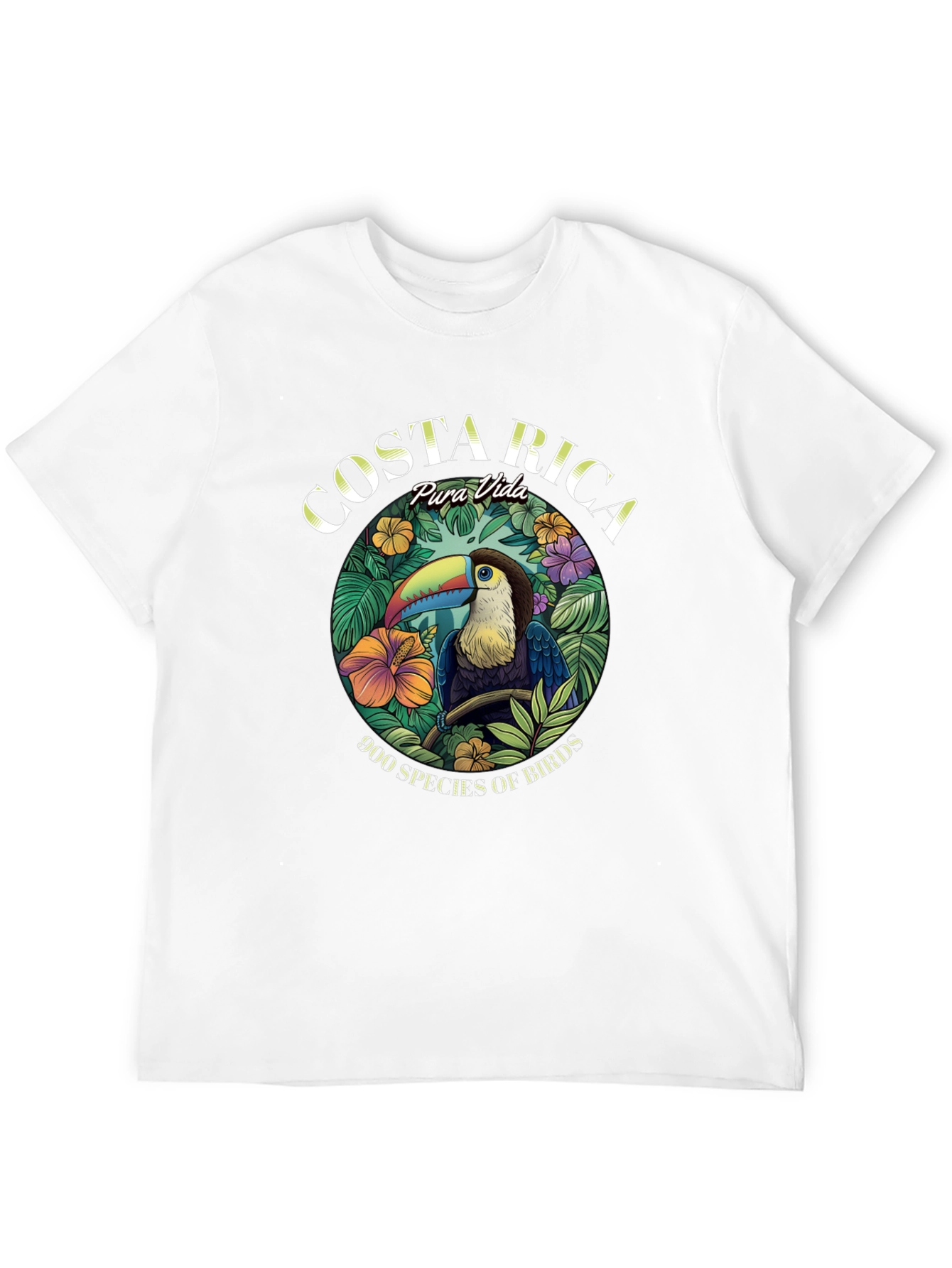 Costa Rica Toucan Graphic Tee - Black
