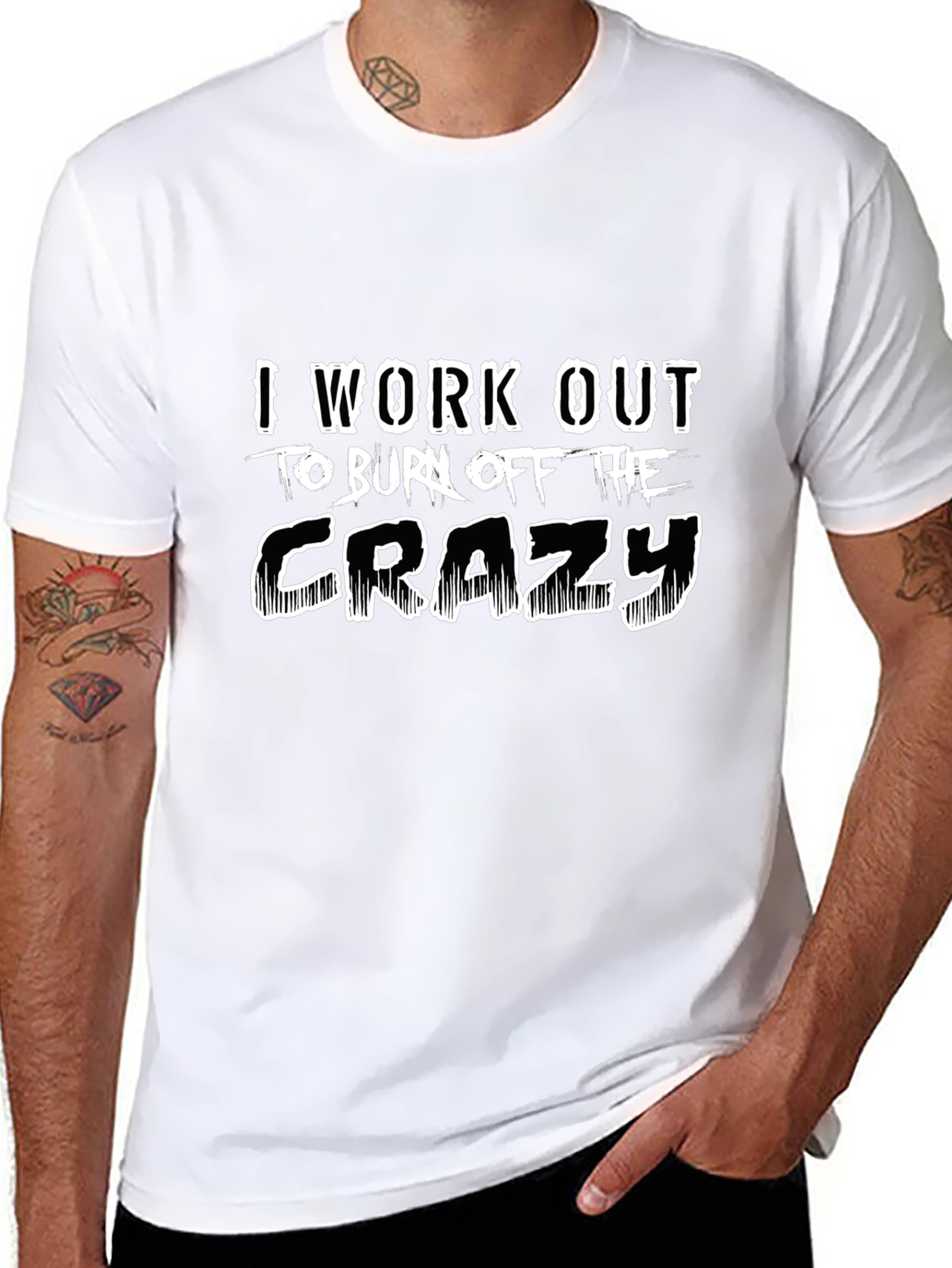 Workout to Burn Off The Crazy Black T-Shirt