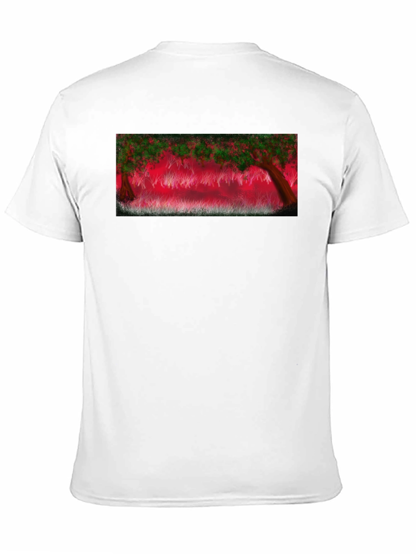 Enchanted Forest Graphic Tee - Black Cotton Blend