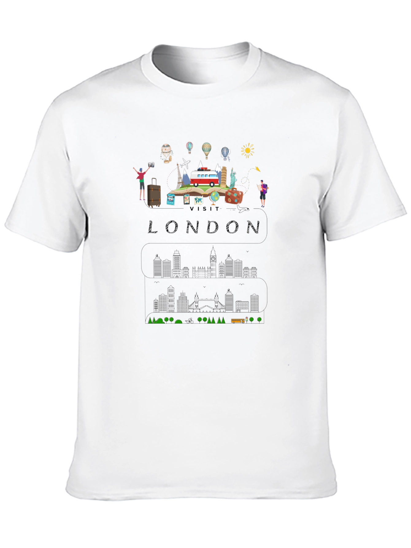 Visit London Black Graphic T-Shirt