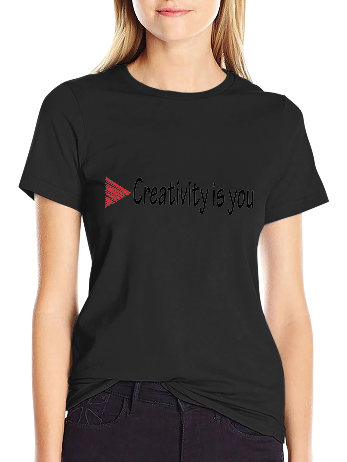 Creativity is You Black Graphic Tee