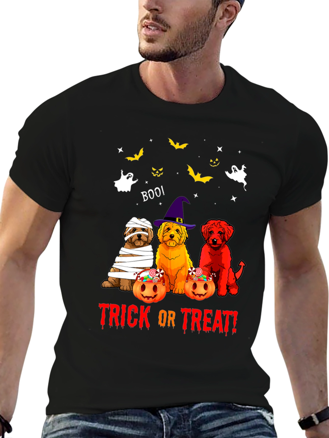Halloween Dog Lover T-Shirt - Trick or Treat!