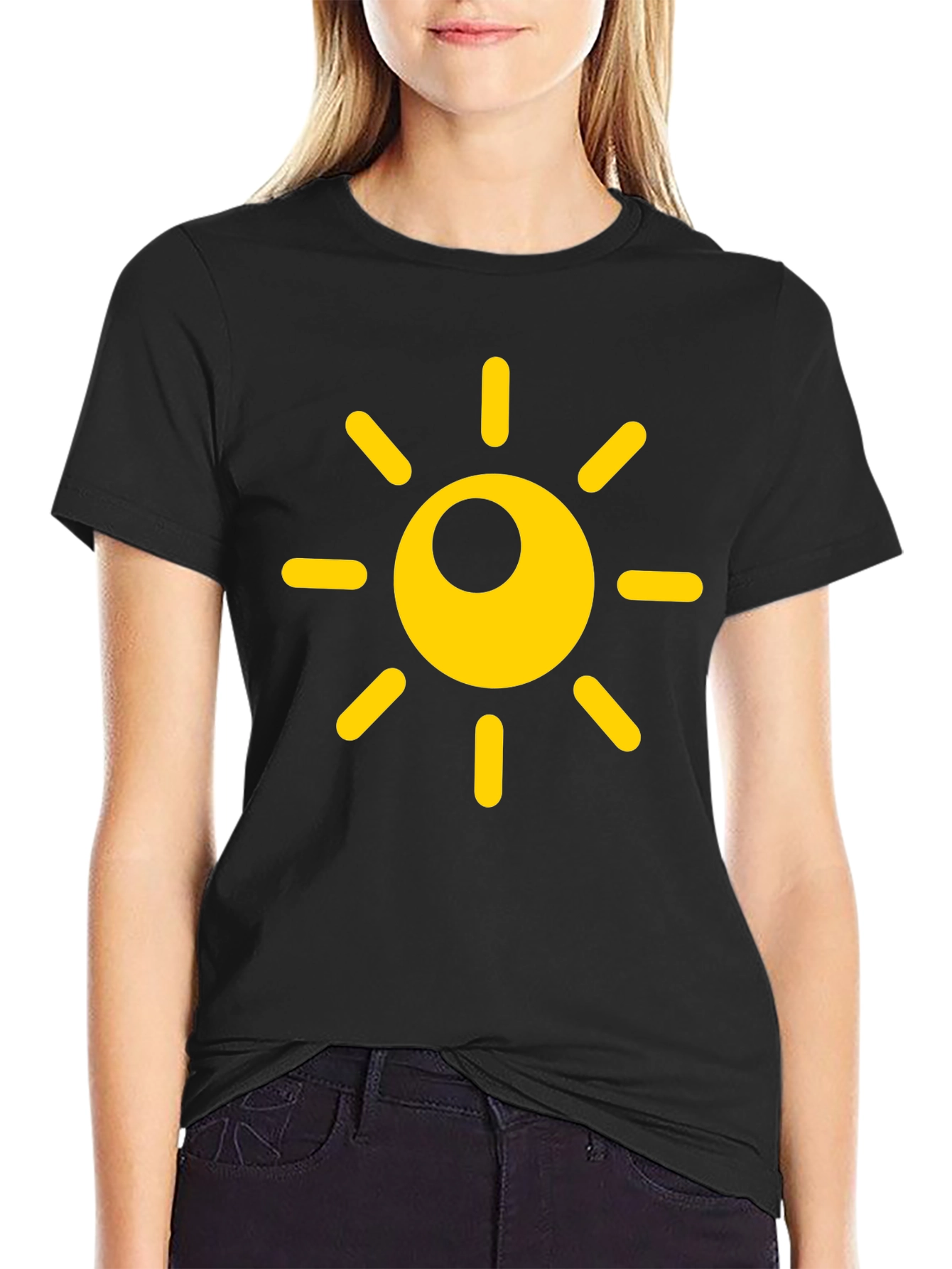 Sunny Day Black T-Shirt - Brighten Your Wardrobe!