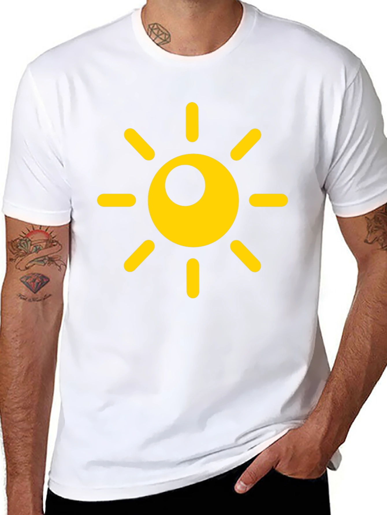 Sunny Day Black T-Shirt - Brighten Your Wardrobe!
