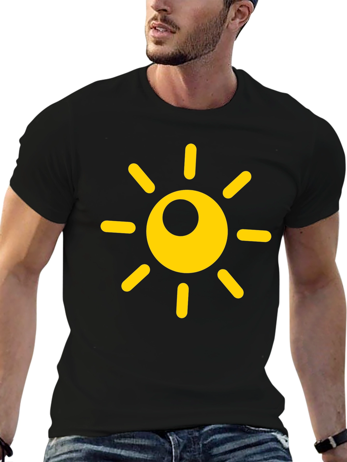Sunny Day Black T-Shirt - Brighten Your Wardrobe!