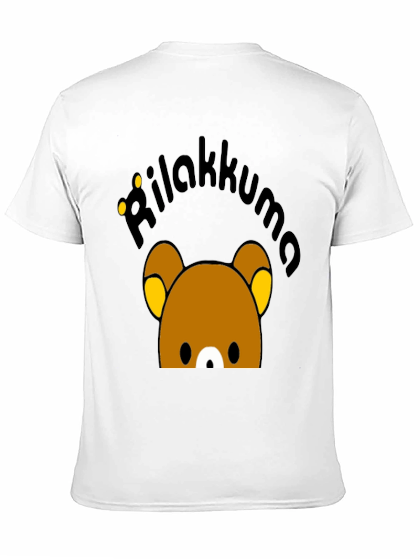 Rilakkuma Graphic Print Black T-Shirt