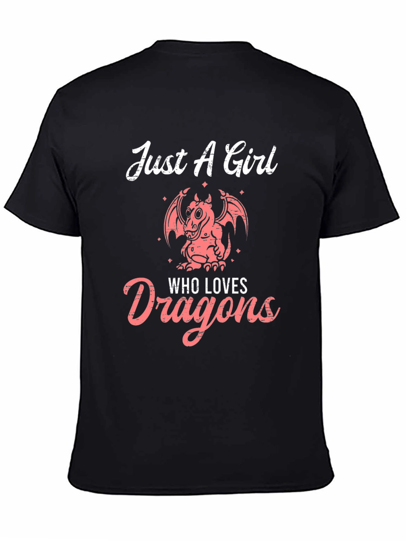 Just A Girl Who Loves Dragons Graphic T-Shirt