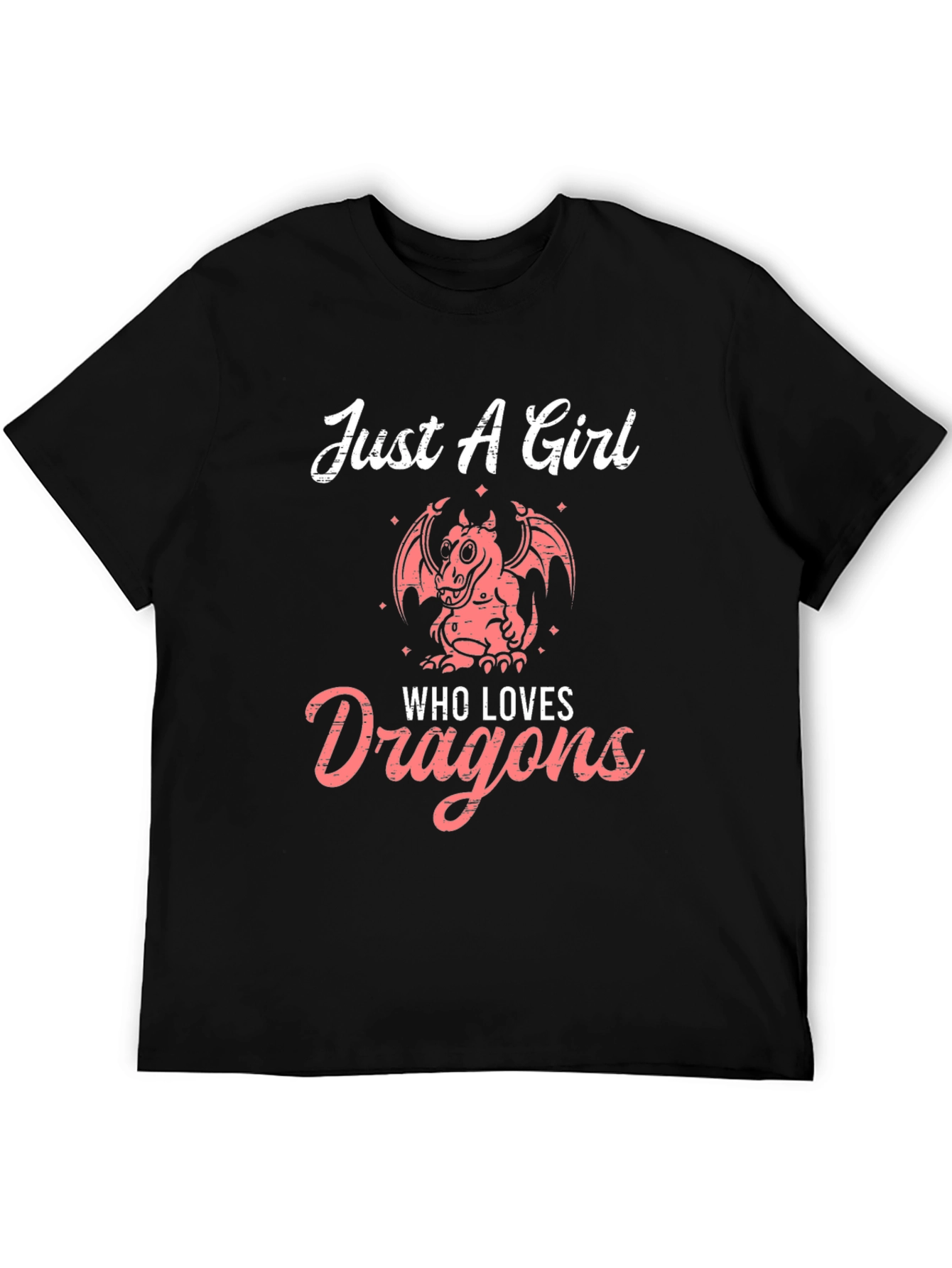 Just A Girl Who Loves Dragons Graphic T-Shirt