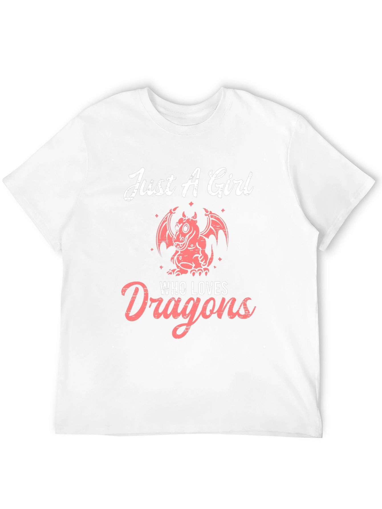 Just A Girl Who Loves Dragons Graphic T-Shirt