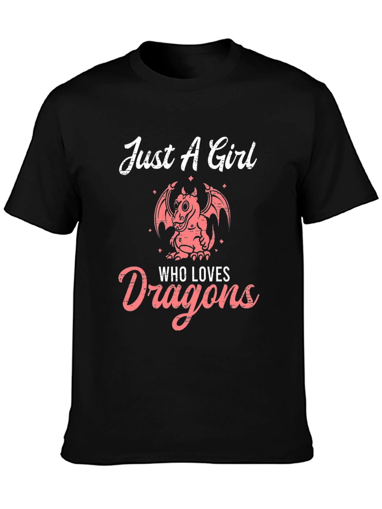 Just A Girl Who Loves Dragons Graphic T-Shirt