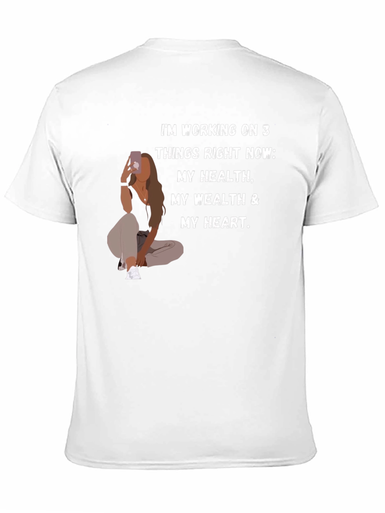 Motivational Health Wealth Heart T-Shirt