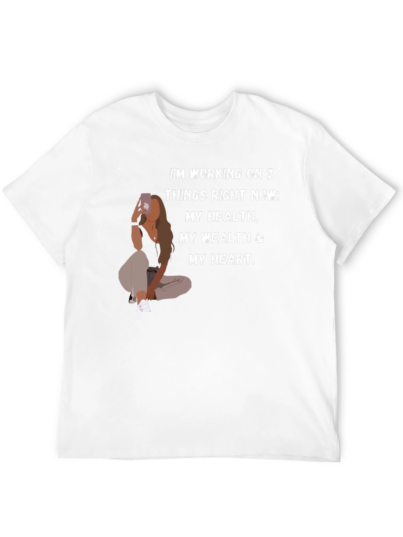 Motivational Health Wealth Heart T-Shirt