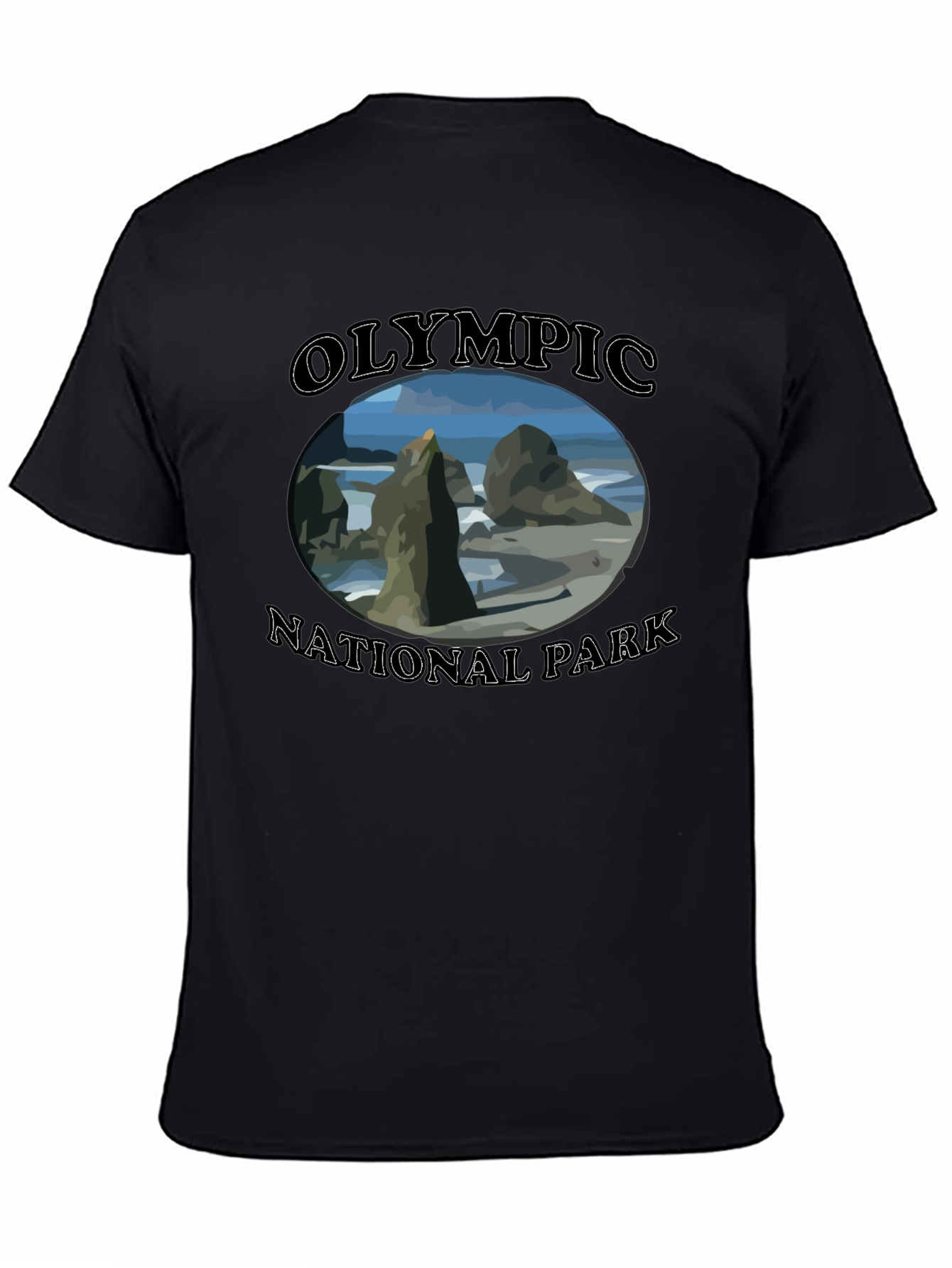 Olympic National Park Black T-Shirt