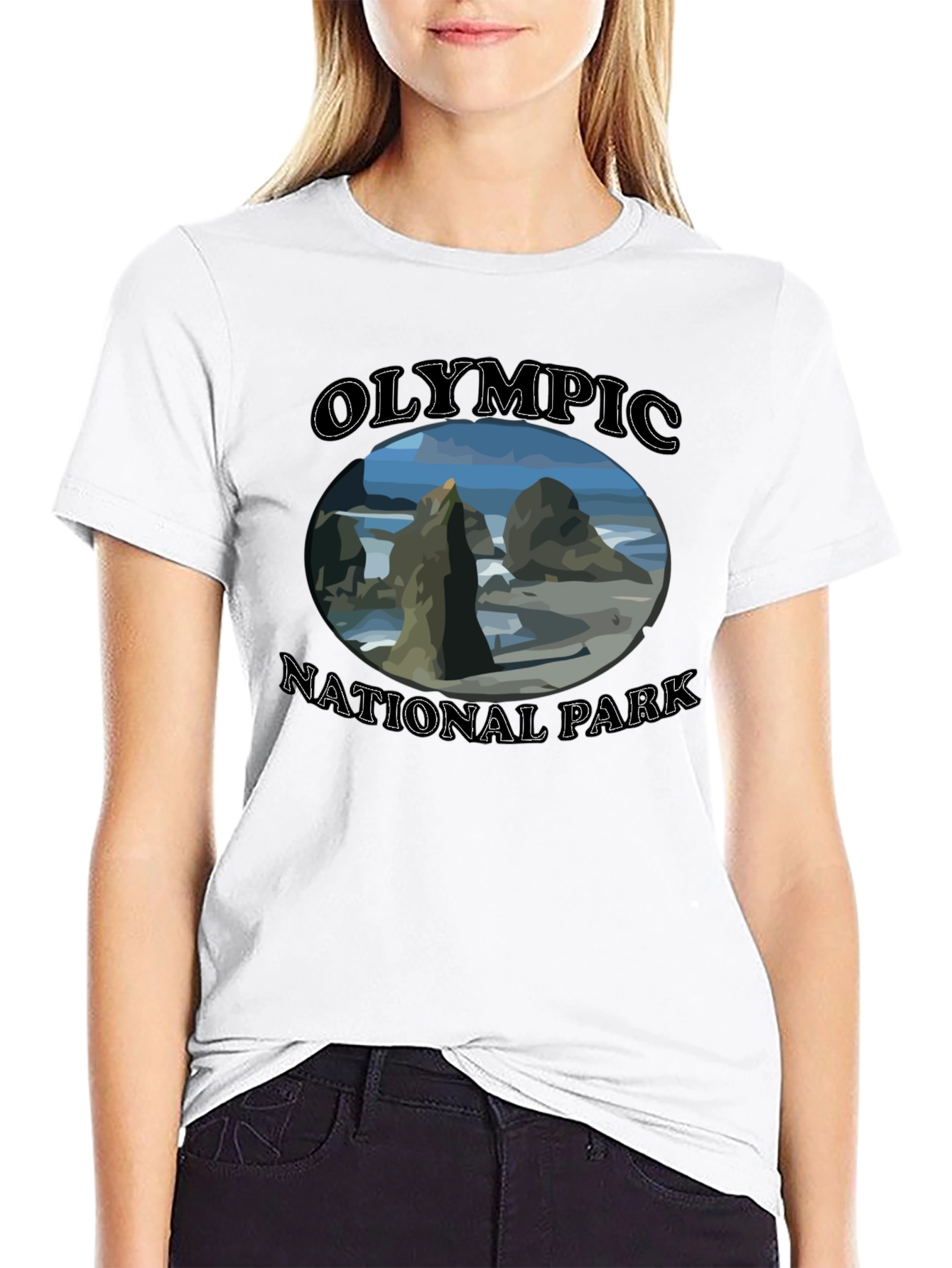 Olympic National Park Black T-Shirt