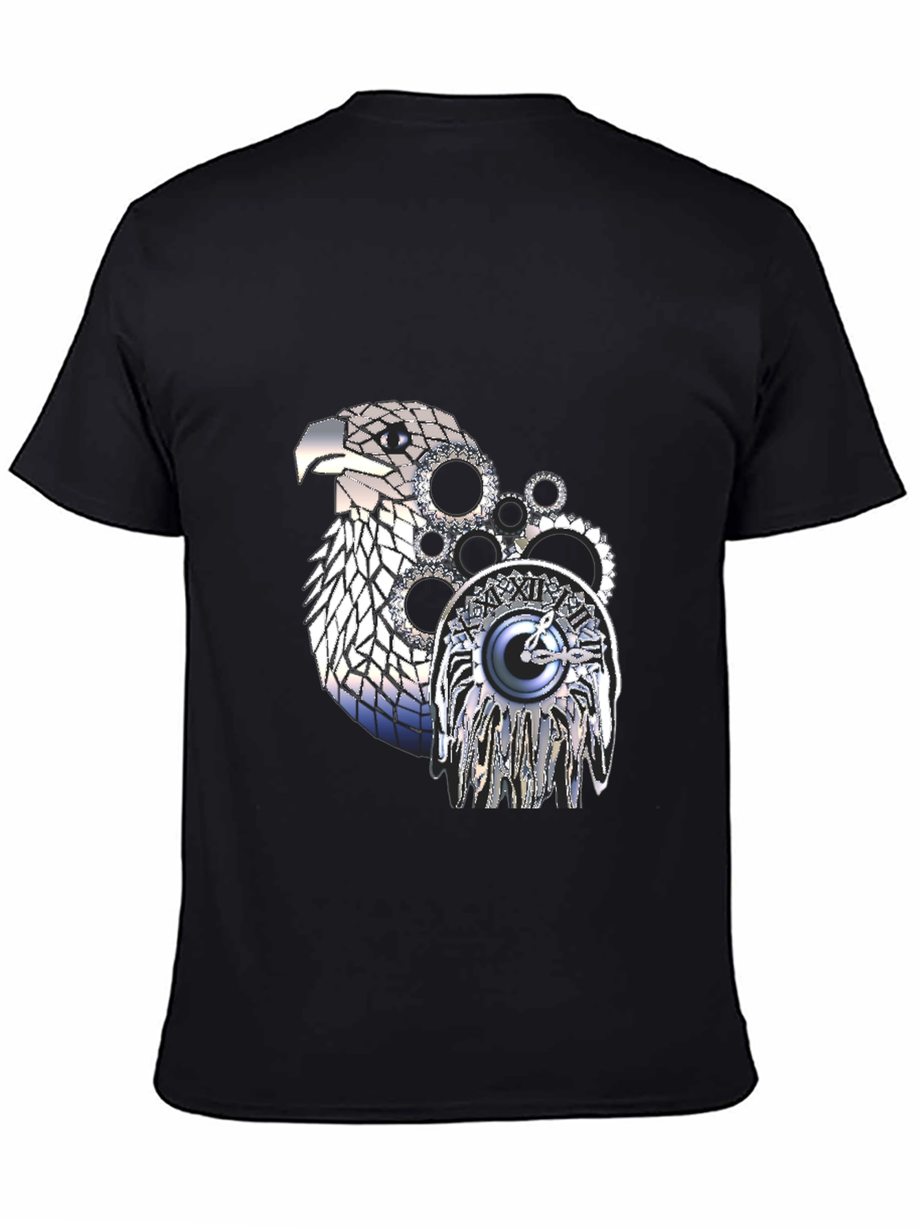 Steampunk Eagle Graphic T-Shirt - Unique Design