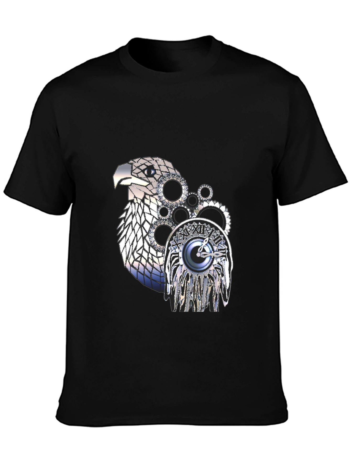 Steampunk Eagle Graphic T-Shirt - Unique Design