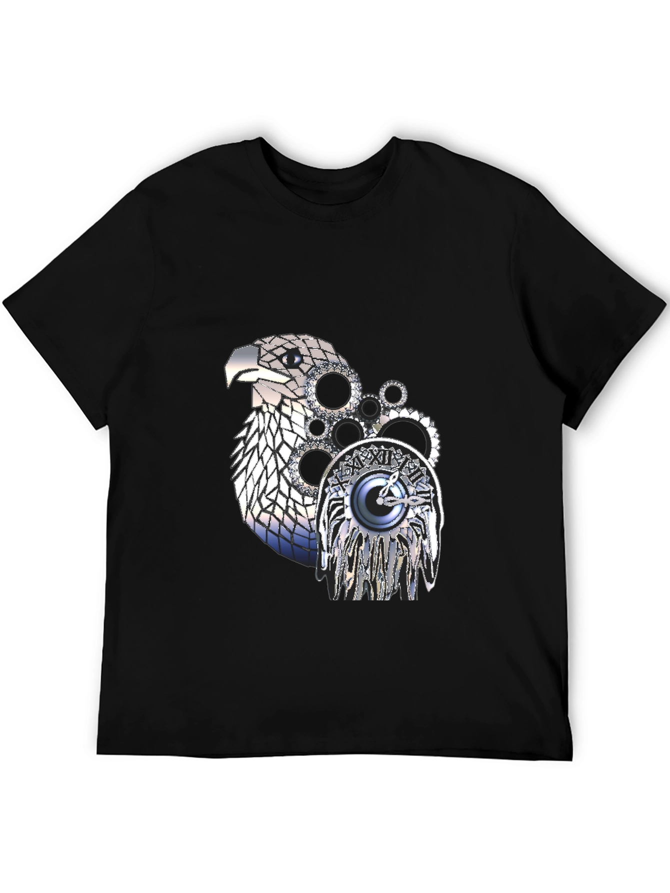 Steampunk Eagle Graphic T-Shirt - Unique Design