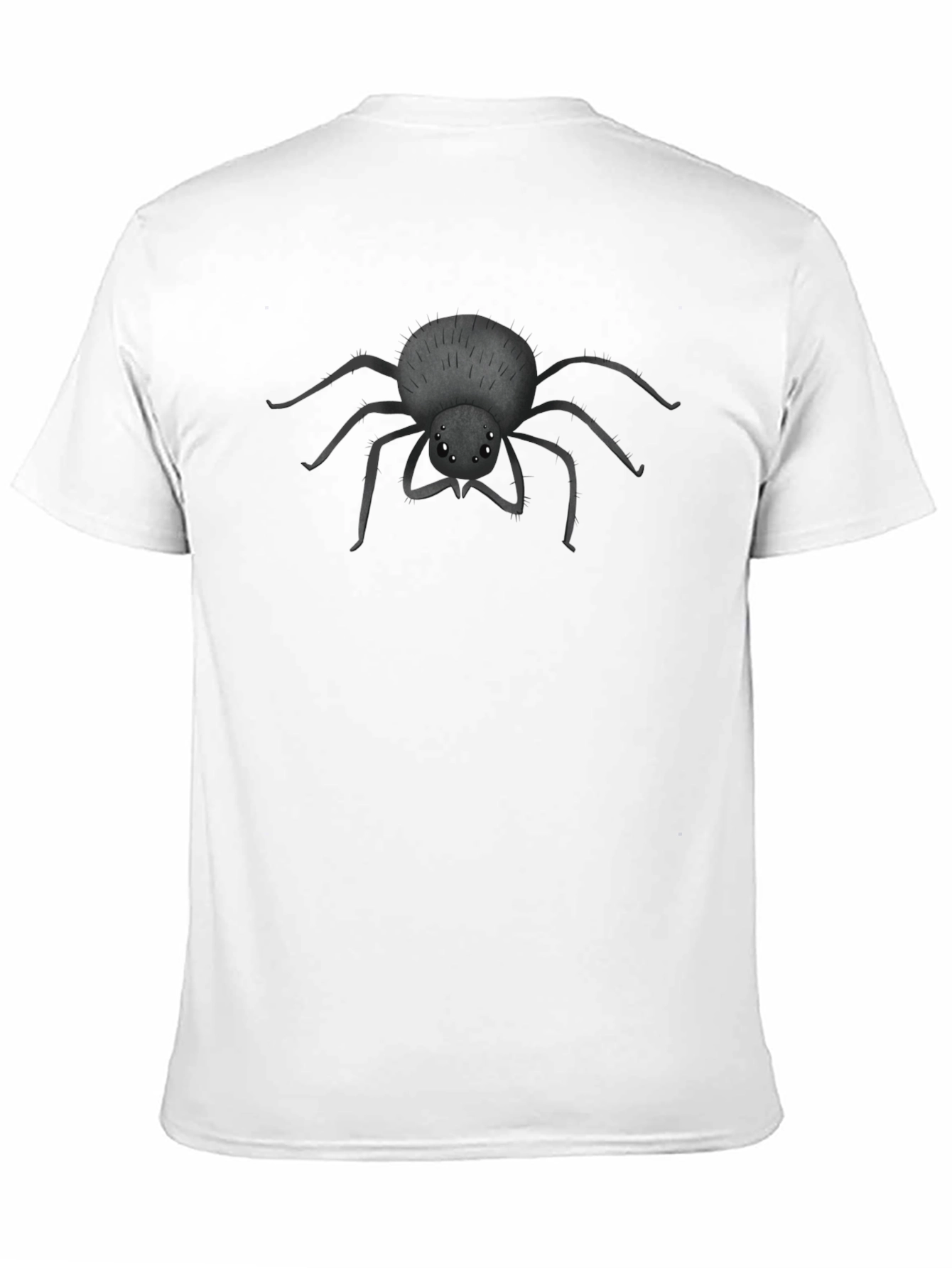 Creepy Cute Spider Graphic Tee - Soft Black Cotton