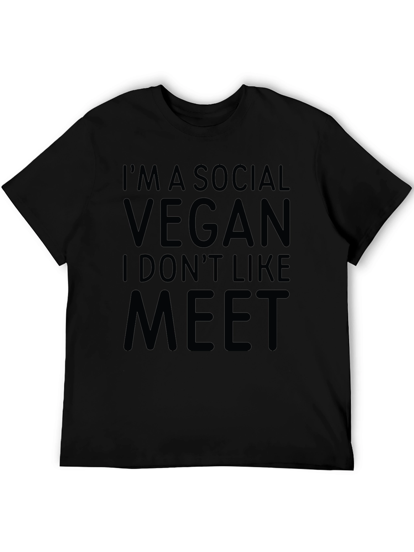 Social Vegan T-Shirt - Funny Veganism Tee