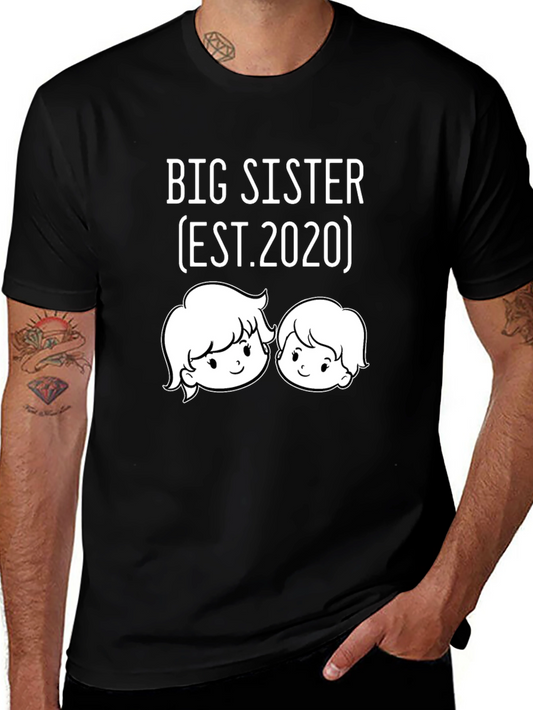 Big Sister EST. 2020 Graphic Tee