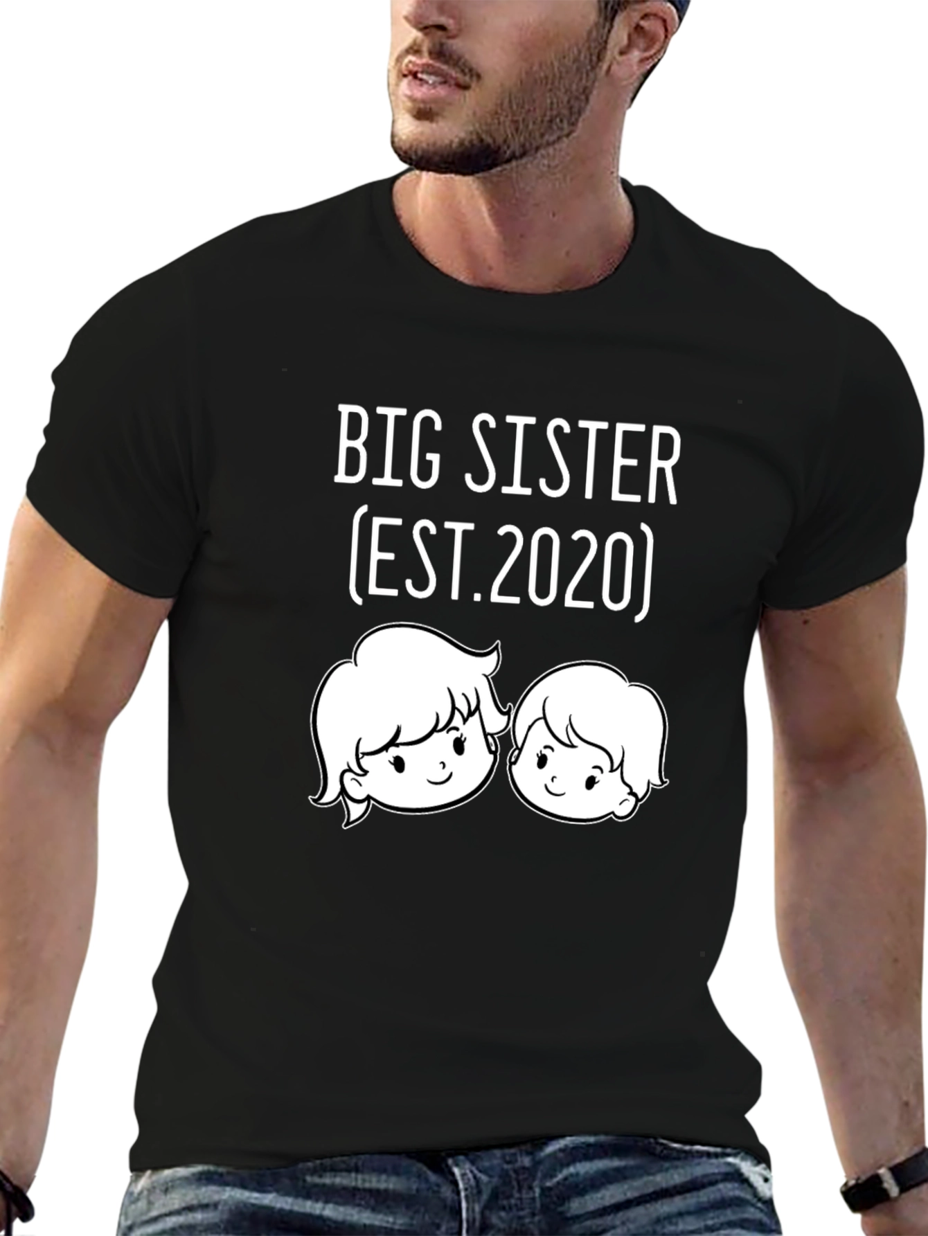 Big Sister EST. 2020 Graphic Tee