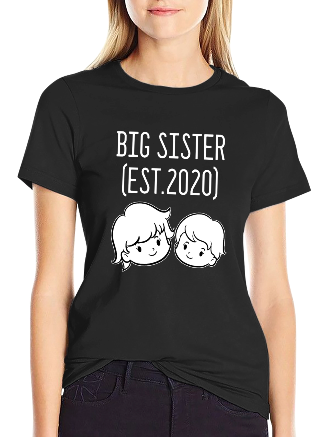 Big Sister EST. 2020 Graphic Tee