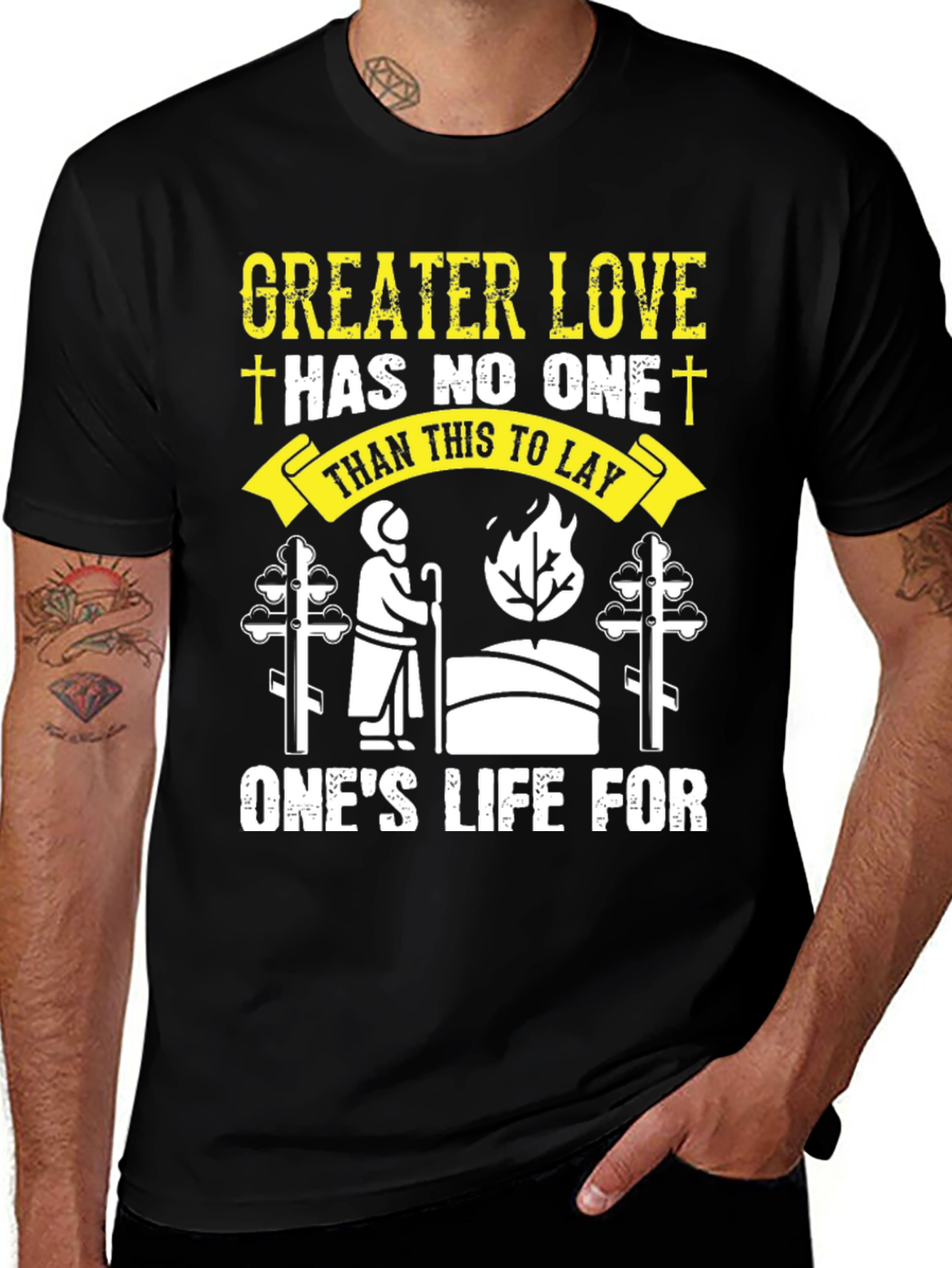Greater Love T-Shirt - Christian Faith Apparel