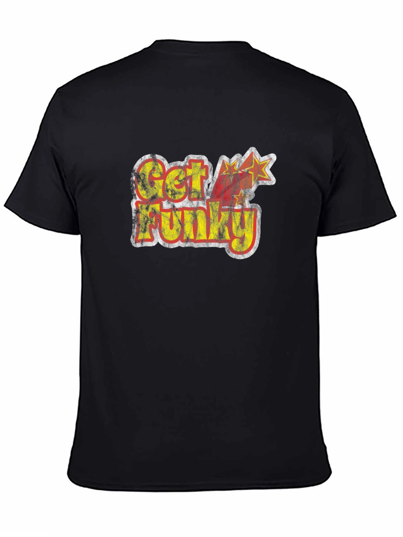 Retro Get Funky Graphic Tee - Black T-Shirt