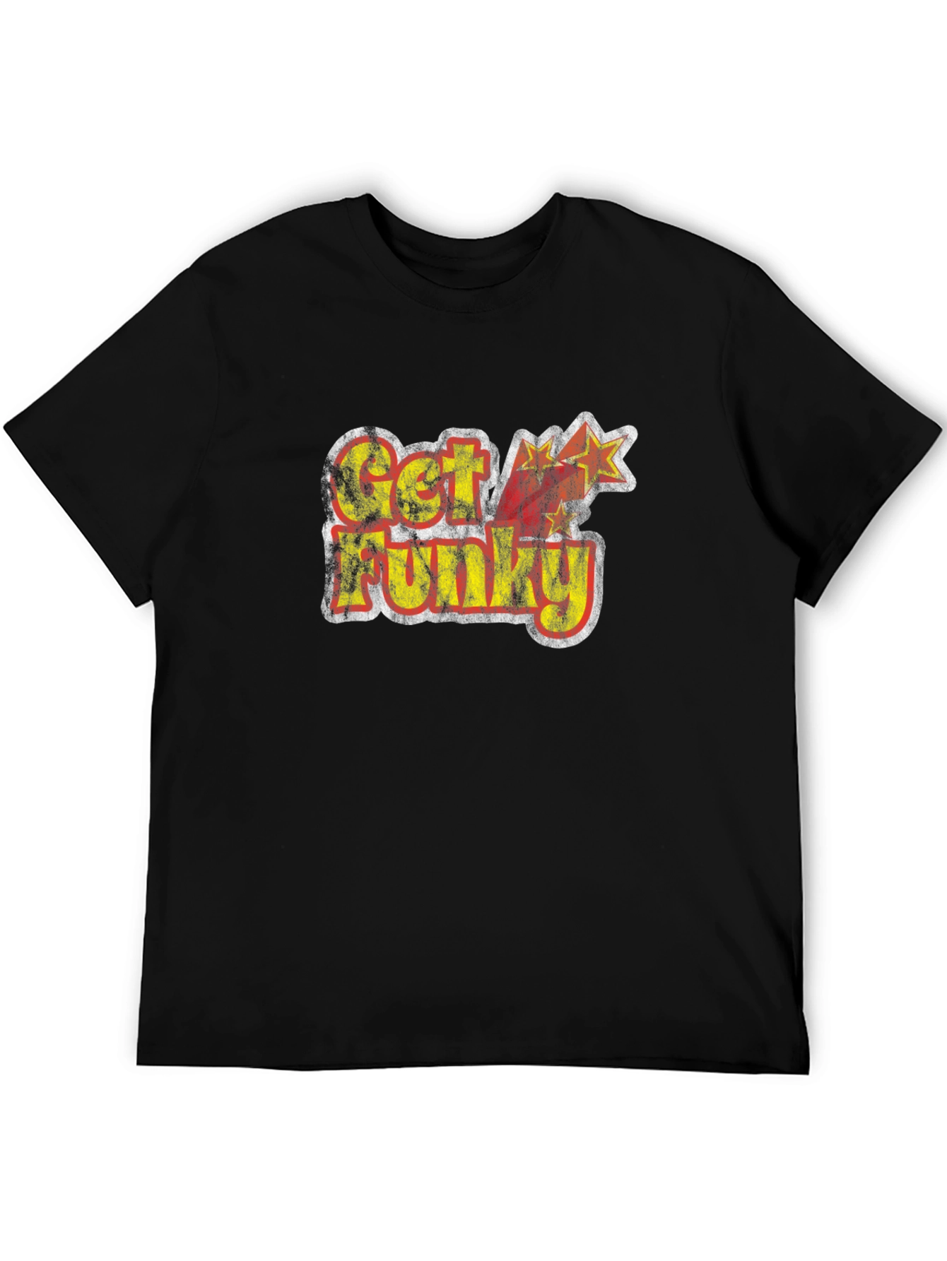 Retro Get Funky Graphic Tee - Black T-Shirt