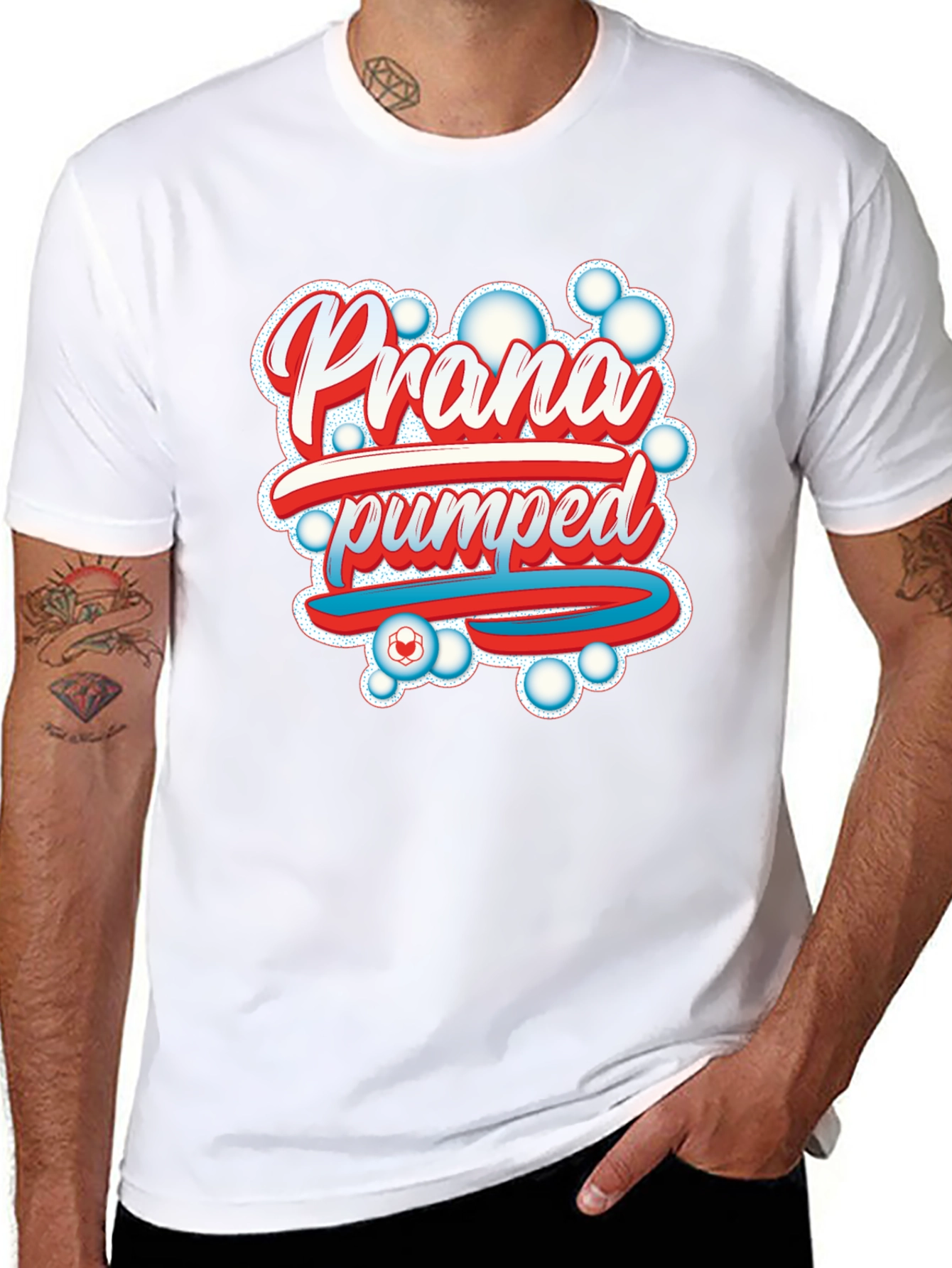 Prana Pumped Black Graphic Tee