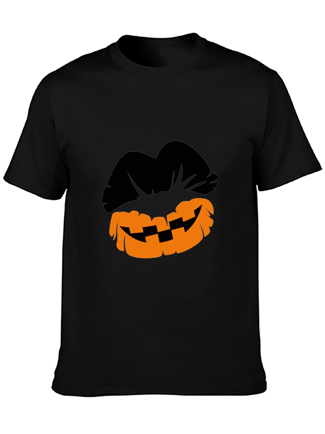 Halloween Pumpkin Lips Graphic T-Shirt