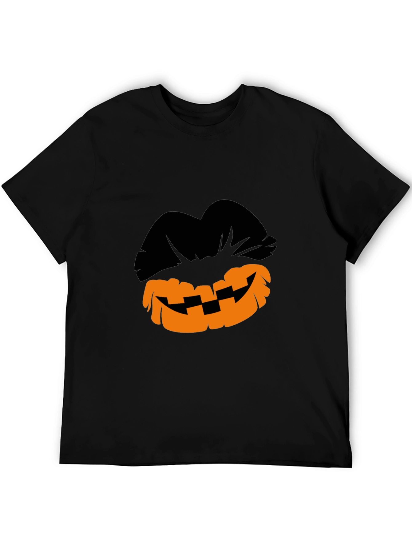 Halloween Pumpkin Lips Graphic T-Shirt