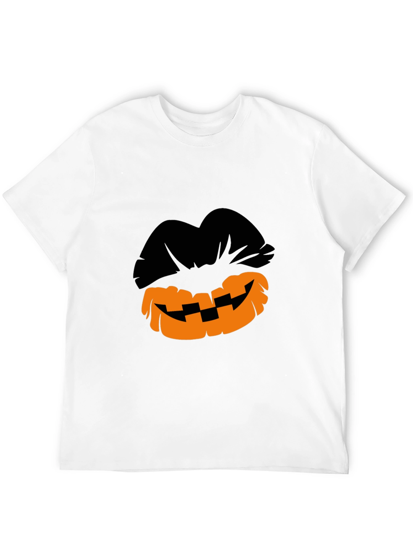 Halloween Pumpkin Lips Graphic T-Shirt