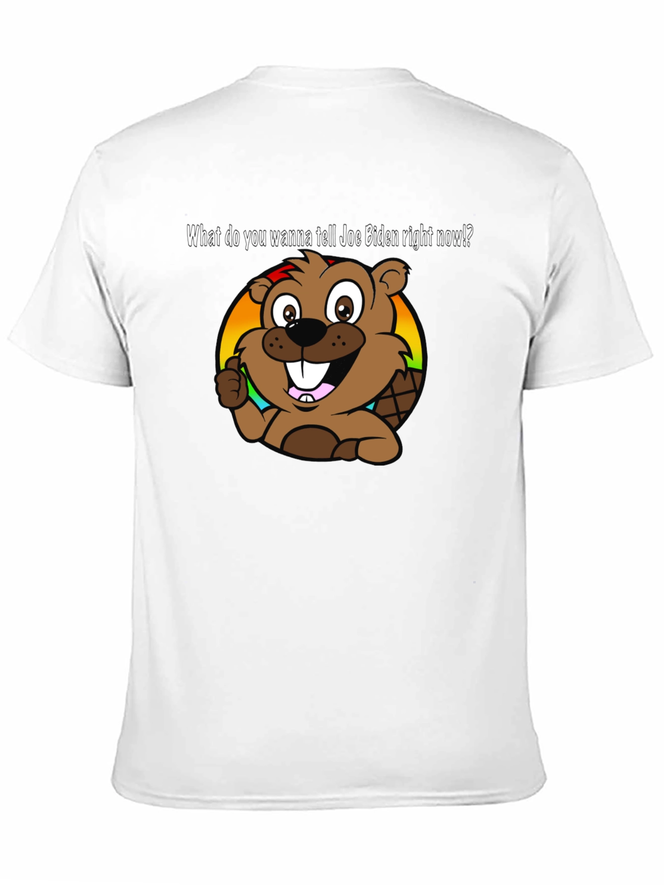 Joe Biden Beaver Cartoon T-Shirt