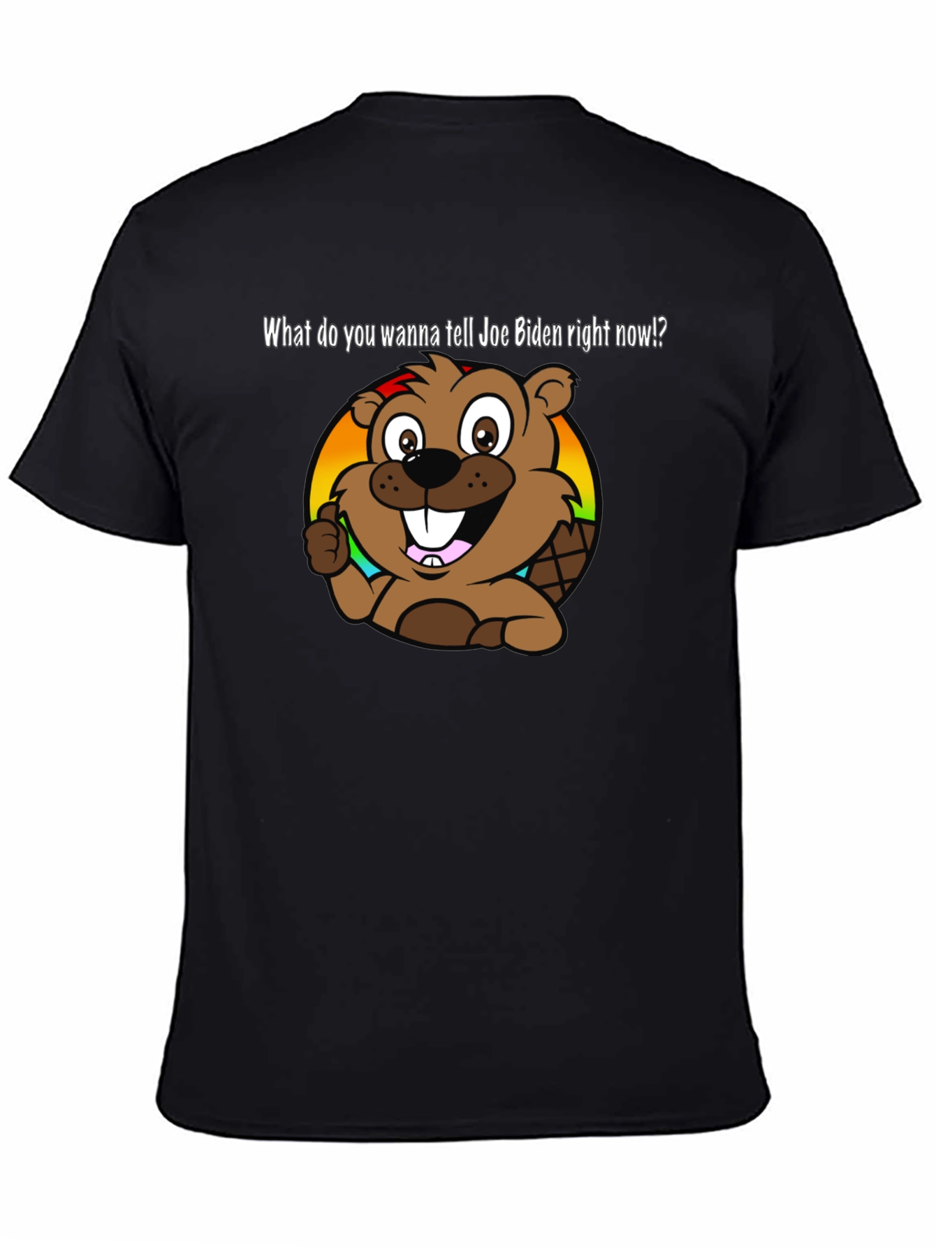 Joe Biden Beaver Cartoon T-Shirt