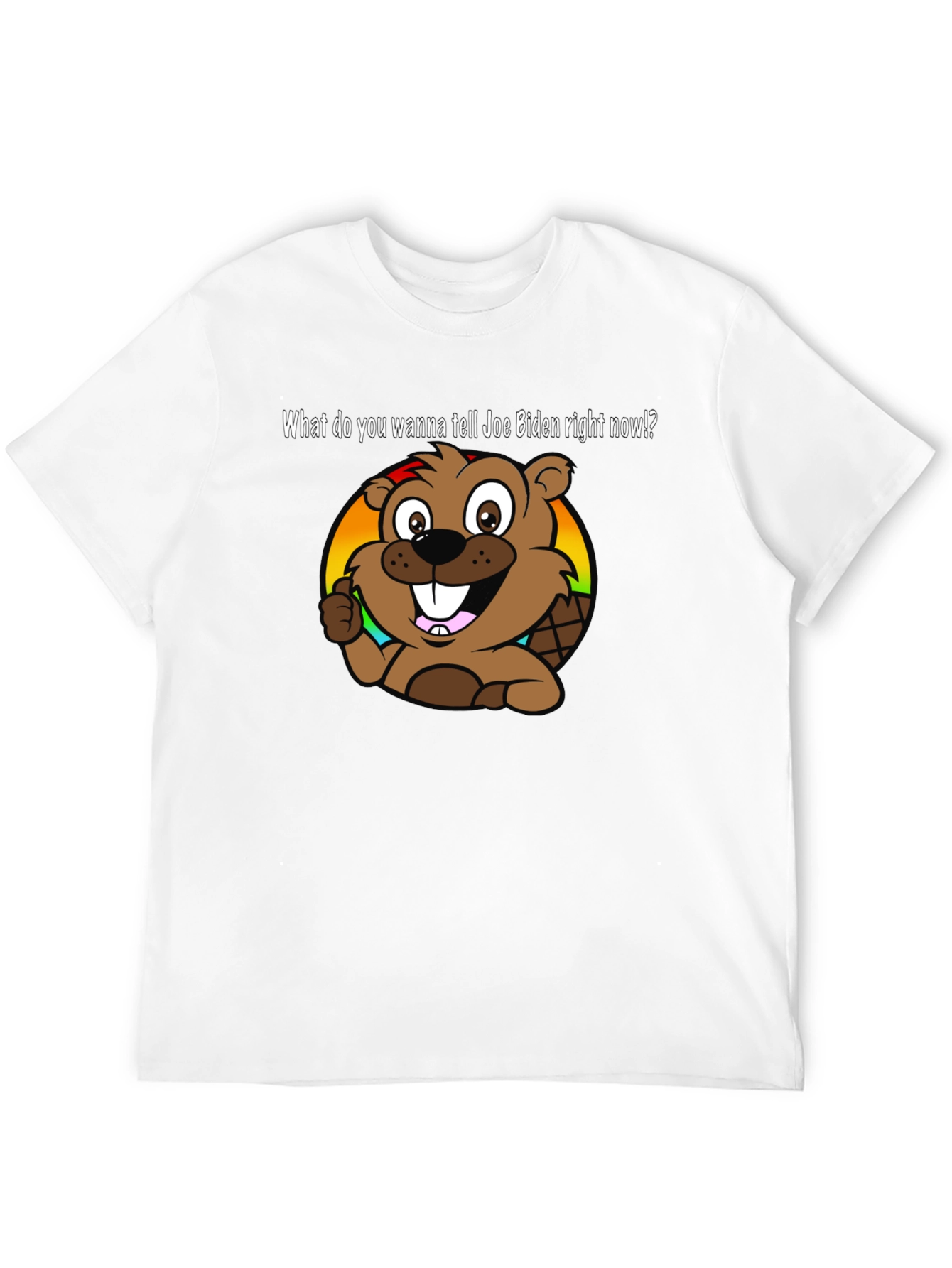 Joe Biden Beaver Cartoon T-Shirt