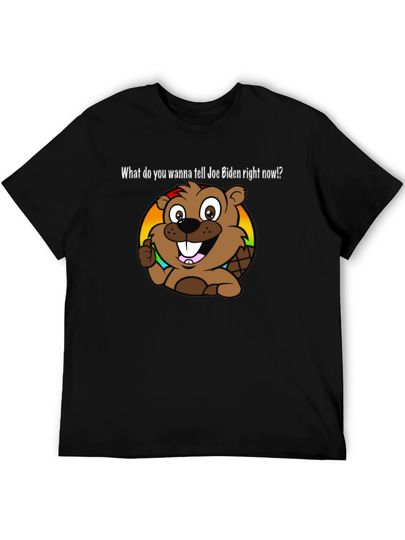 Joe Biden Beaver Cartoon T-Shirt