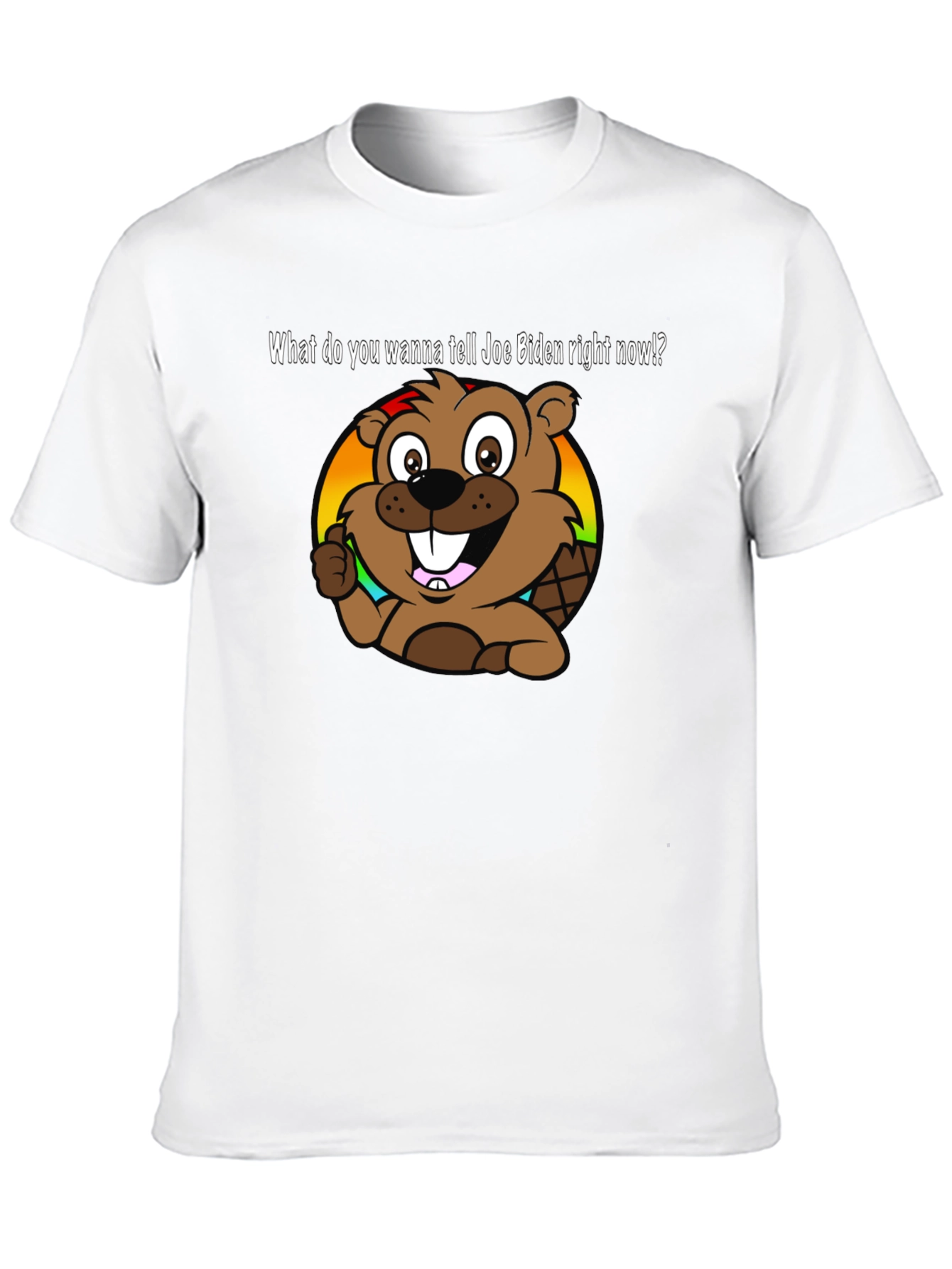 Joe Biden Beaver Cartoon T-Shirt