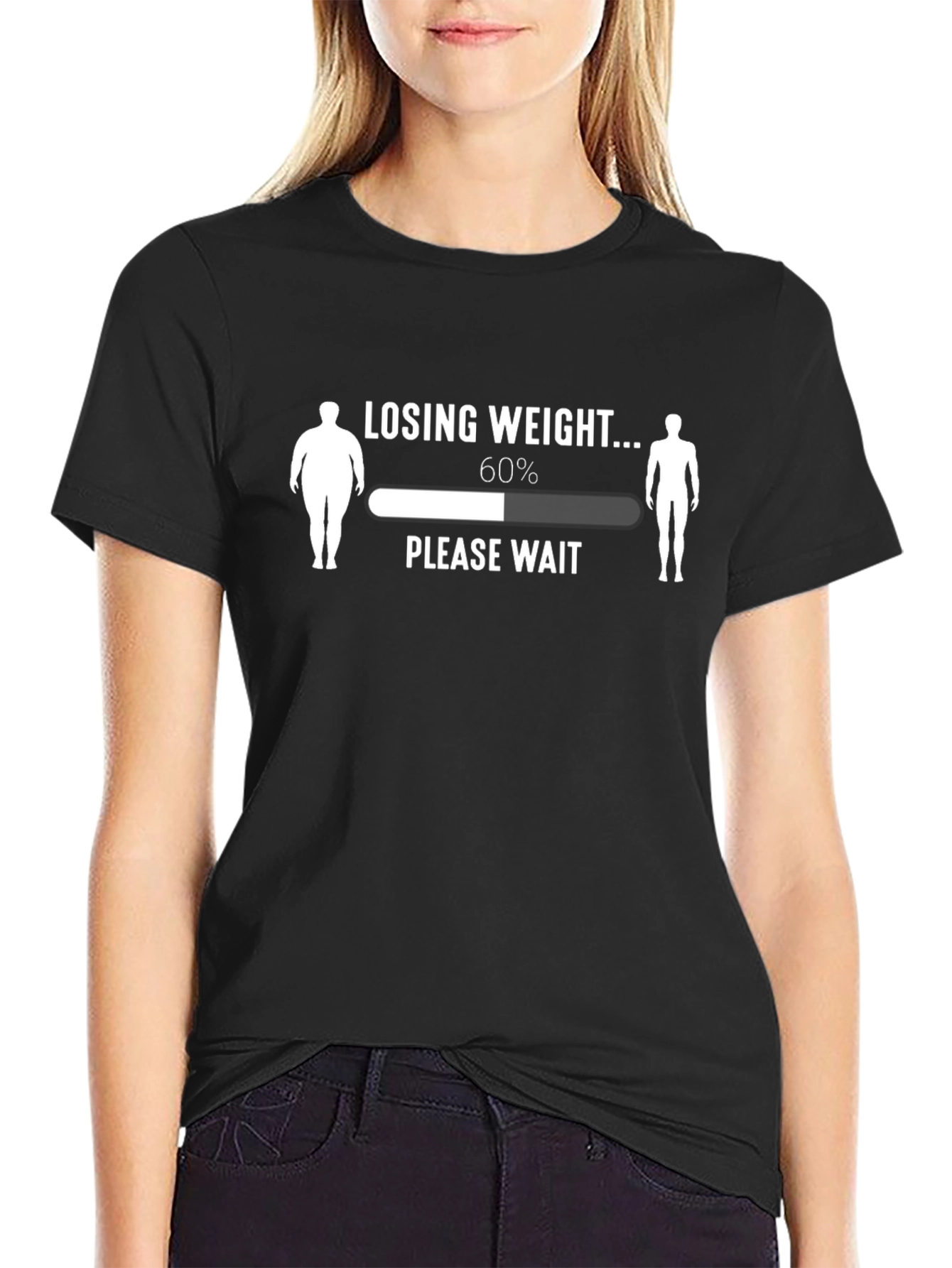 Losing Weight Funny Graphic T-Shirt