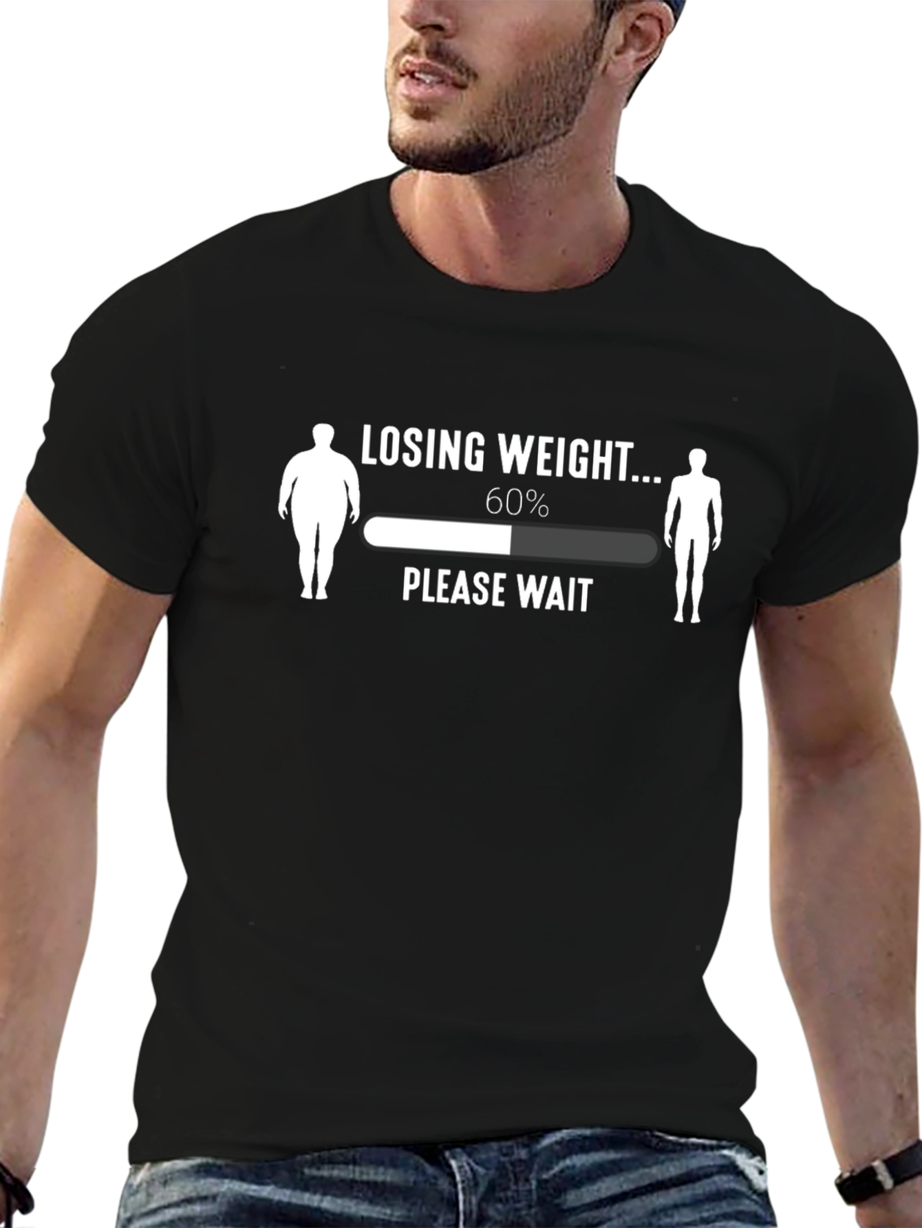 Losing Weight Funny Graphic T-Shirt